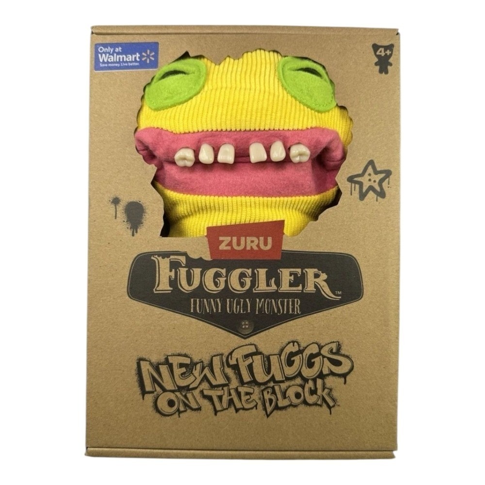 Zuru Fuggler Funny Ugly Monster New Fuggs‎ on the Block Yellow Corduroy New NIB